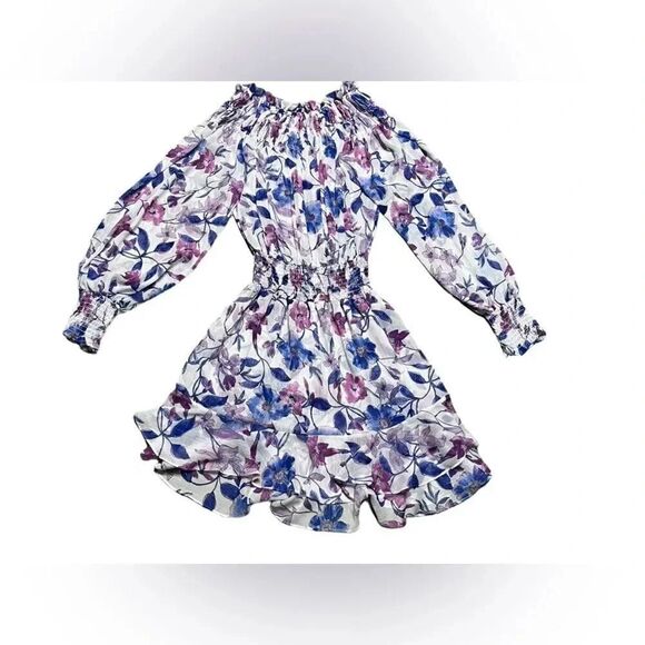 NWT MISA Los Angeles Almaha ruffle floral Dress in Amethyst Floral sz small - Picture 5 of 12